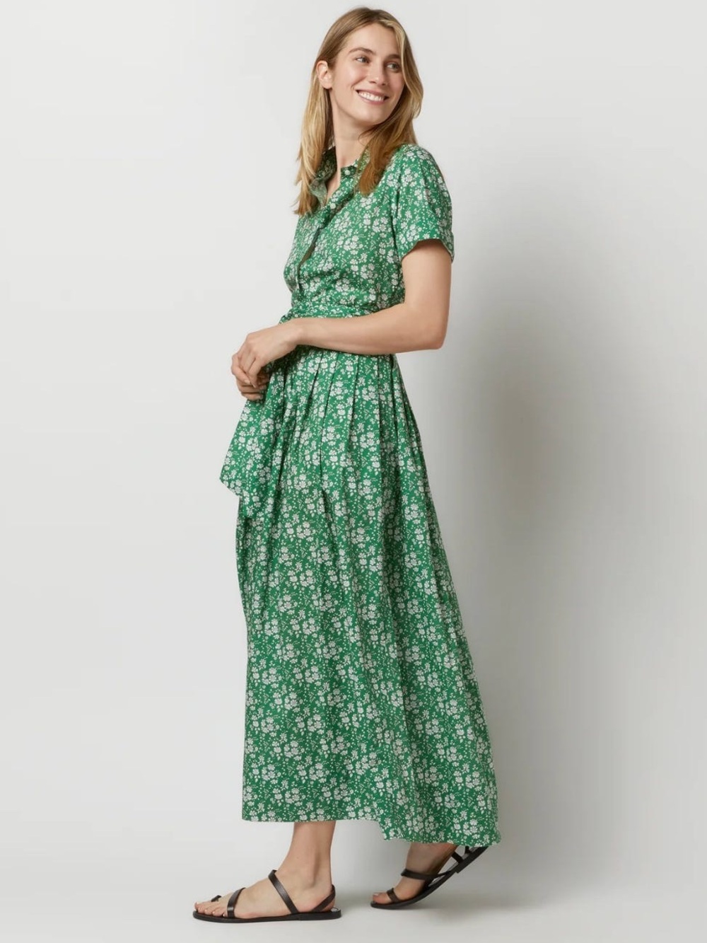 Ann Mashburn Classic Shirtdress, sz XS in Liberty
